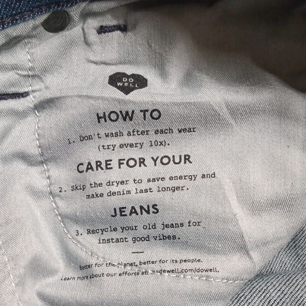 Madewell High Rise Dark Blue Jeans - Picture 10 of 10